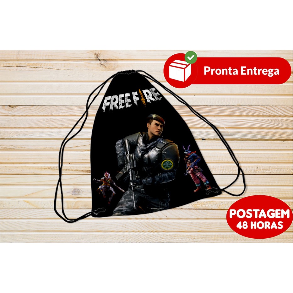 Garrafa Click C/ Alça 500ml Free Fire Clube Comix 21544