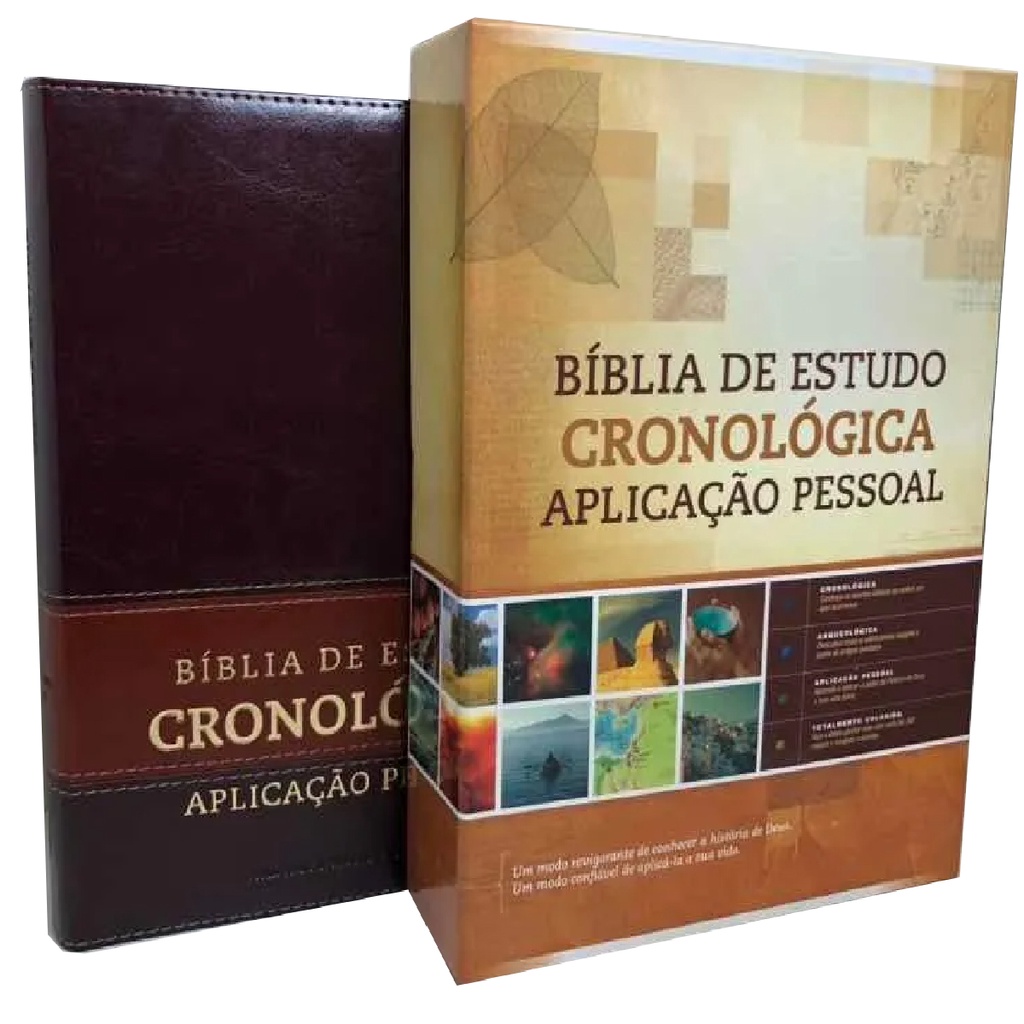 Bíblia De Estudo Cronologica Aplicação Pessoal Marrom Cpad | Shopee Brasil