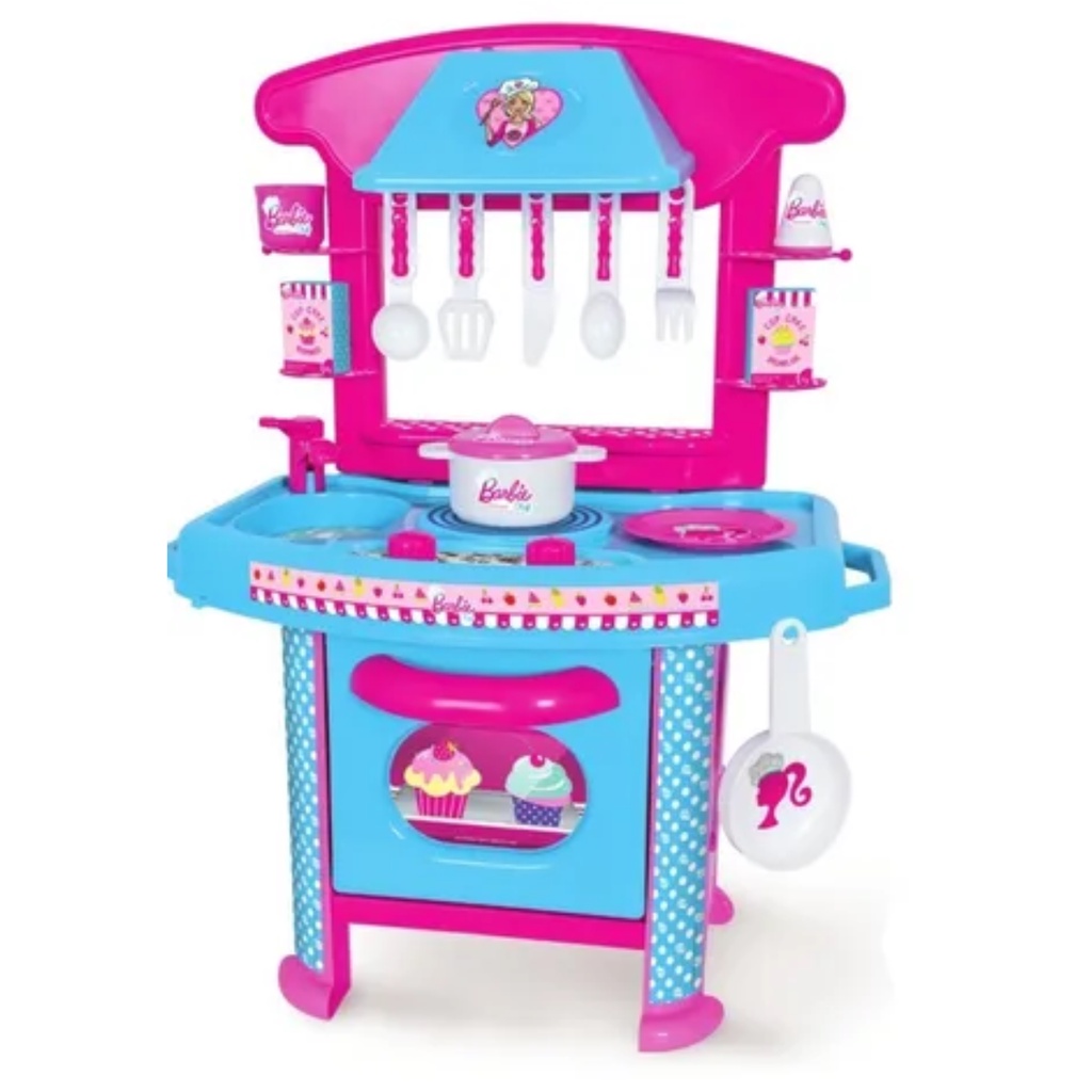Cozinha Da Barbie Chef Infantil Completa Brinquedo Cótiplas | Shopee Brasil