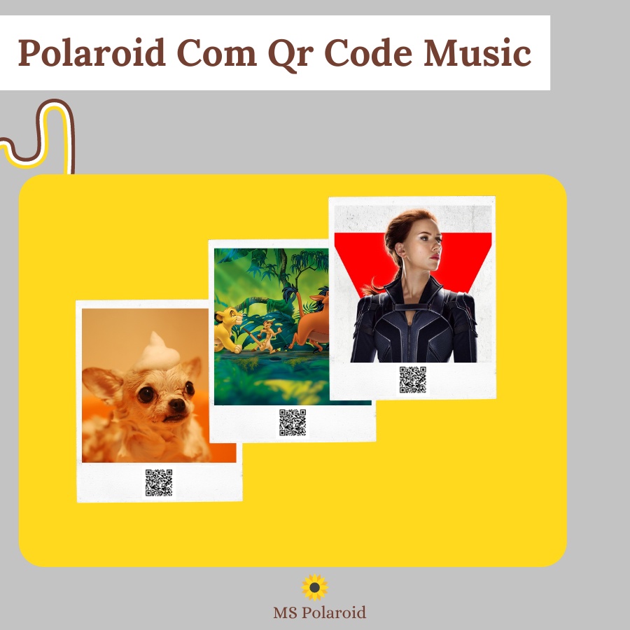 POLAROID Qr CODE MUSIC INTERATIVO - TAM. 7,5cm X 10 cm | Shopee Brasil
