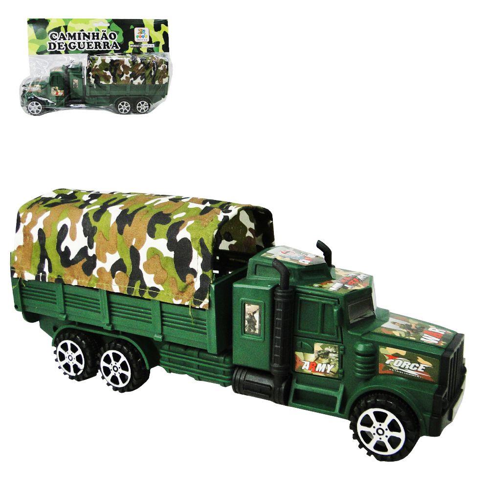 Caminhão Militar Exército Camuflado A Fricçãode Brinquedo CÓD. 014 ...