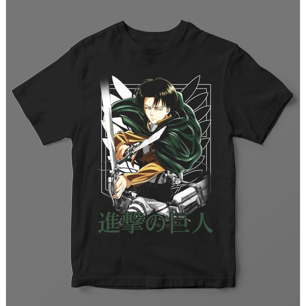 Camiseta Ataque aos Titãs Anime, Levi Ackerman