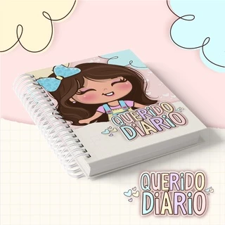 Diário Menina personalizado com o nome