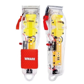 Maquina De Corta Cabelo Profissional Wmark NG-108 Transparente
