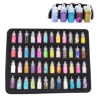 24-48 Peças Kit De Slimes / Rios / Glitter / Brinquedo Anti Stress / Presente De Plástico