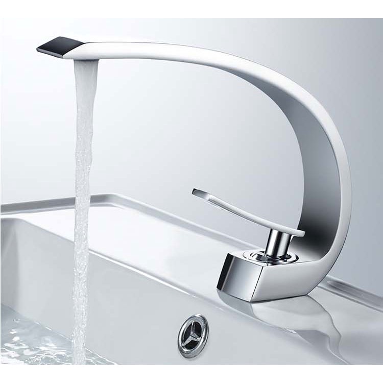 Torneira Lavatorio Banheiro Cascata Misturador Monocomando 105 Cromado Luuk Young