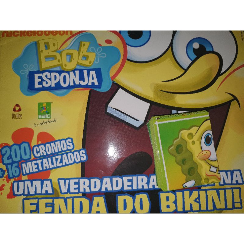 Figurinhas Bob Esponja Uma Verdadeira Festa Na Fenda Do Bikini Para Completar O Album Shopee