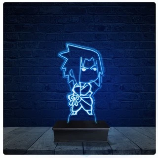 Luminária Led Acrilico Abajur - Sasuke Naruto
