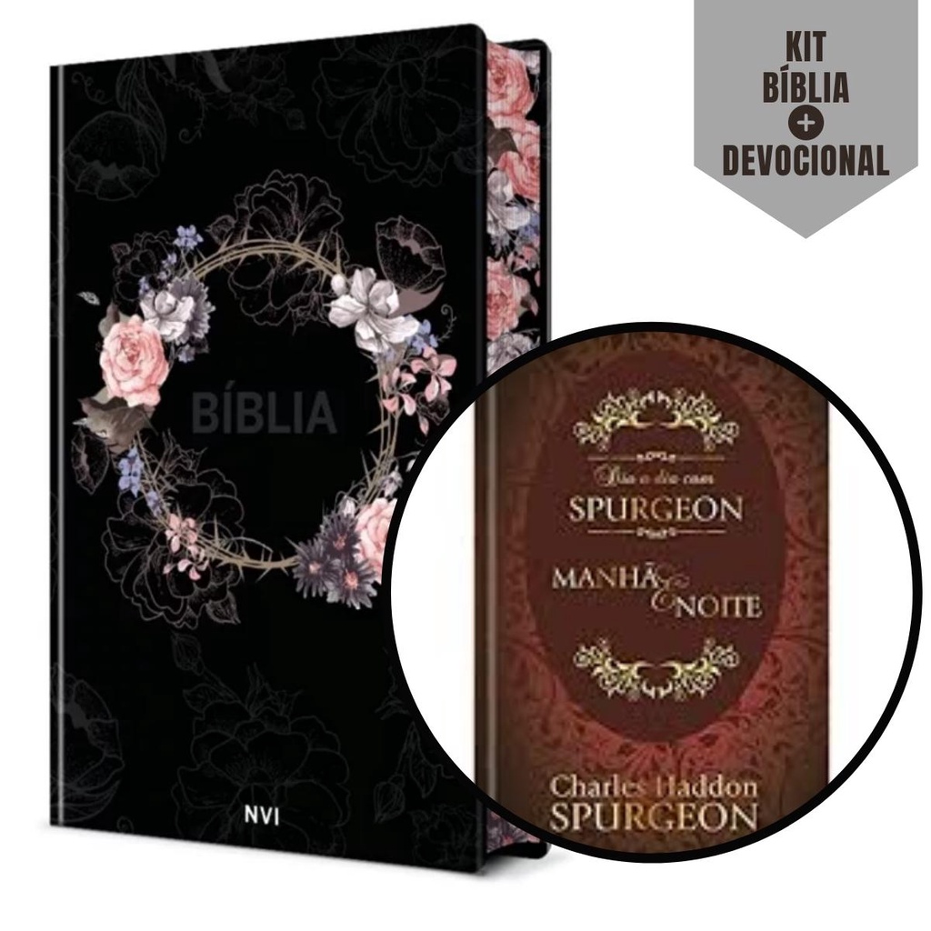 KIT 02 - Bíblia Sagrada Feminina NVI + Devocional Manhã e Noite Com ...
