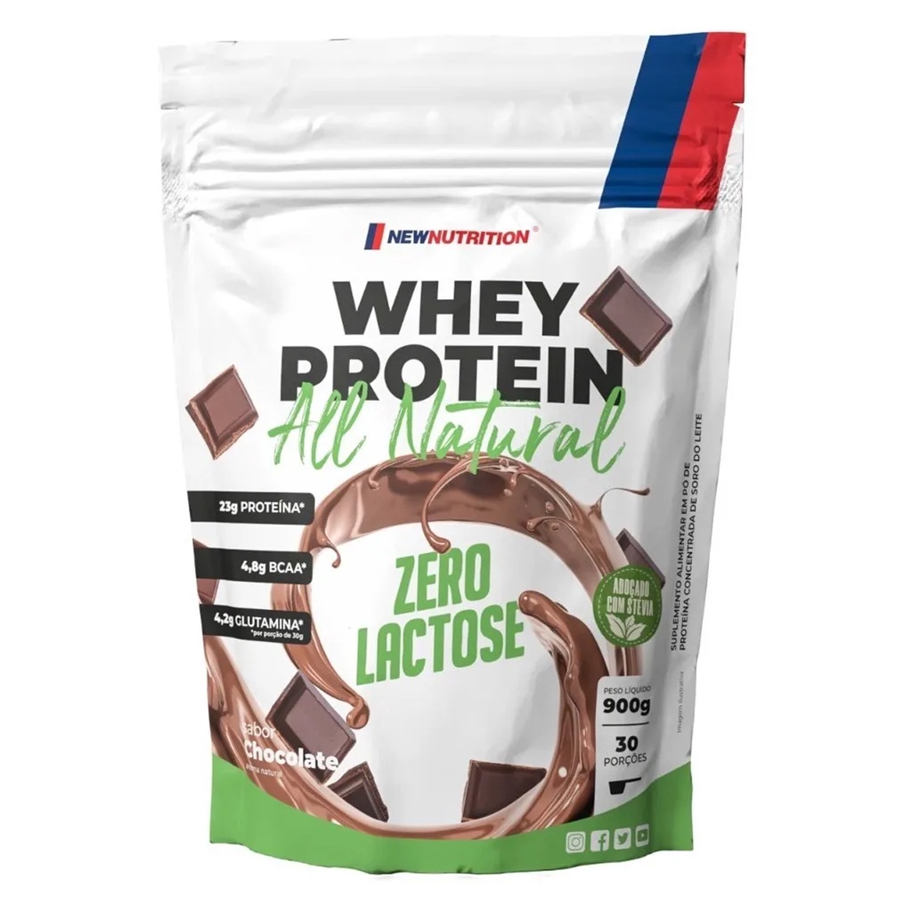 Whey Protein Zero Lactose All Natural 900g – Newnutrition