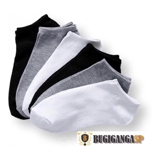 Kit 18 Pares de Meias Soquete Cano Curto Masculina Feminina Unissex