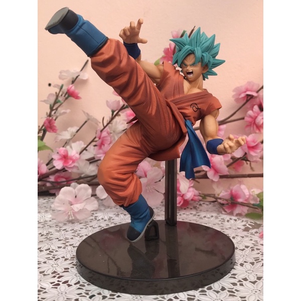 Figurine Son Goku Sayan Blue Statuette Dragon Ball Super 40cm Collection Manga