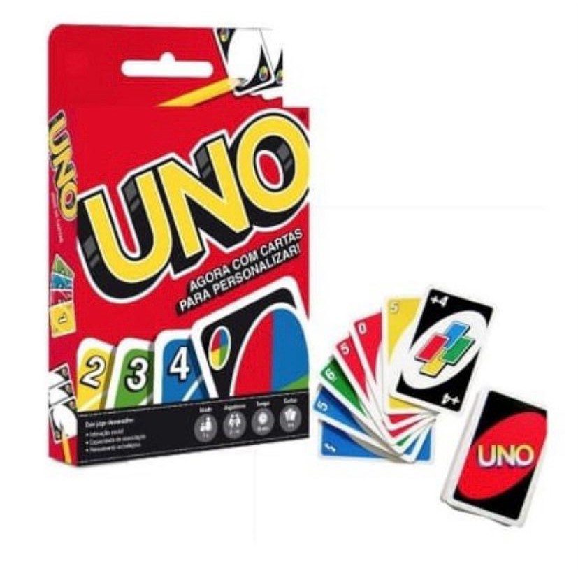UNO Family Card Game, inclui 112 cartões em uma lata de