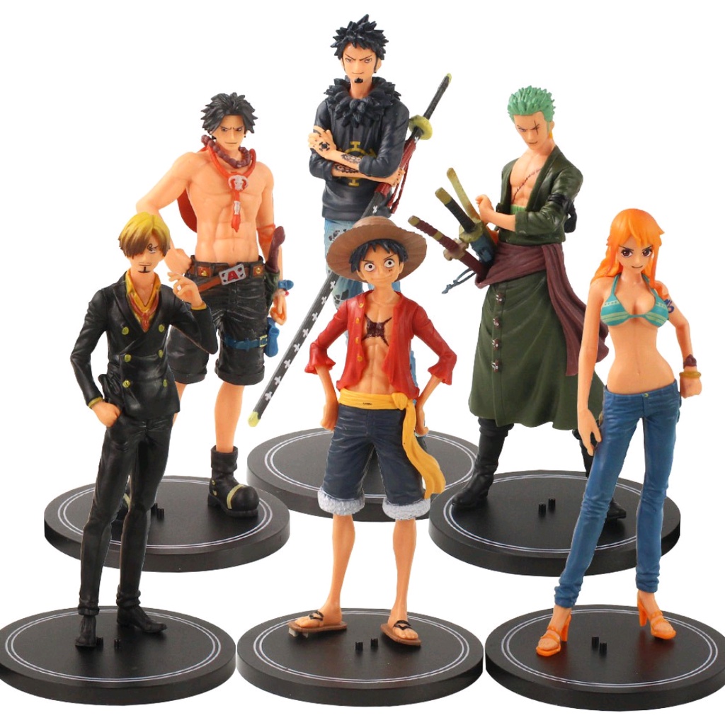 Action figure One Piece com 6 Peças Conjunto