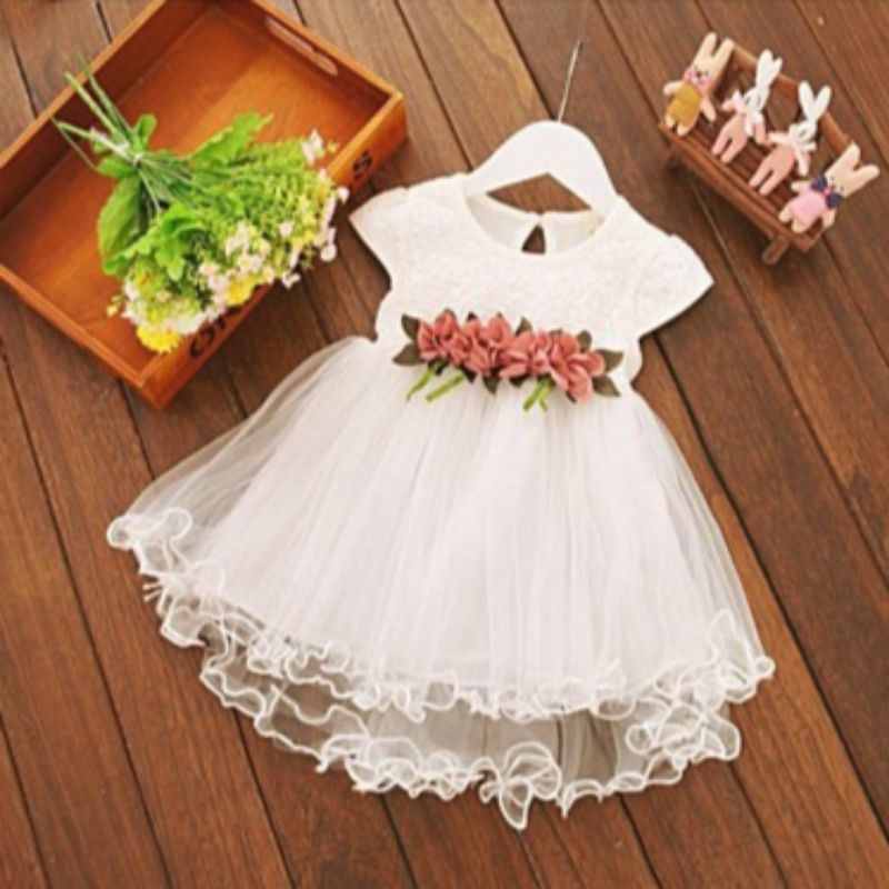 Vestido batizado store 1 ano branco