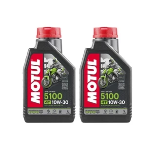 2 Óleo De Motor Motul 5100 4t 10w30 Semi-sintético 1 Litro