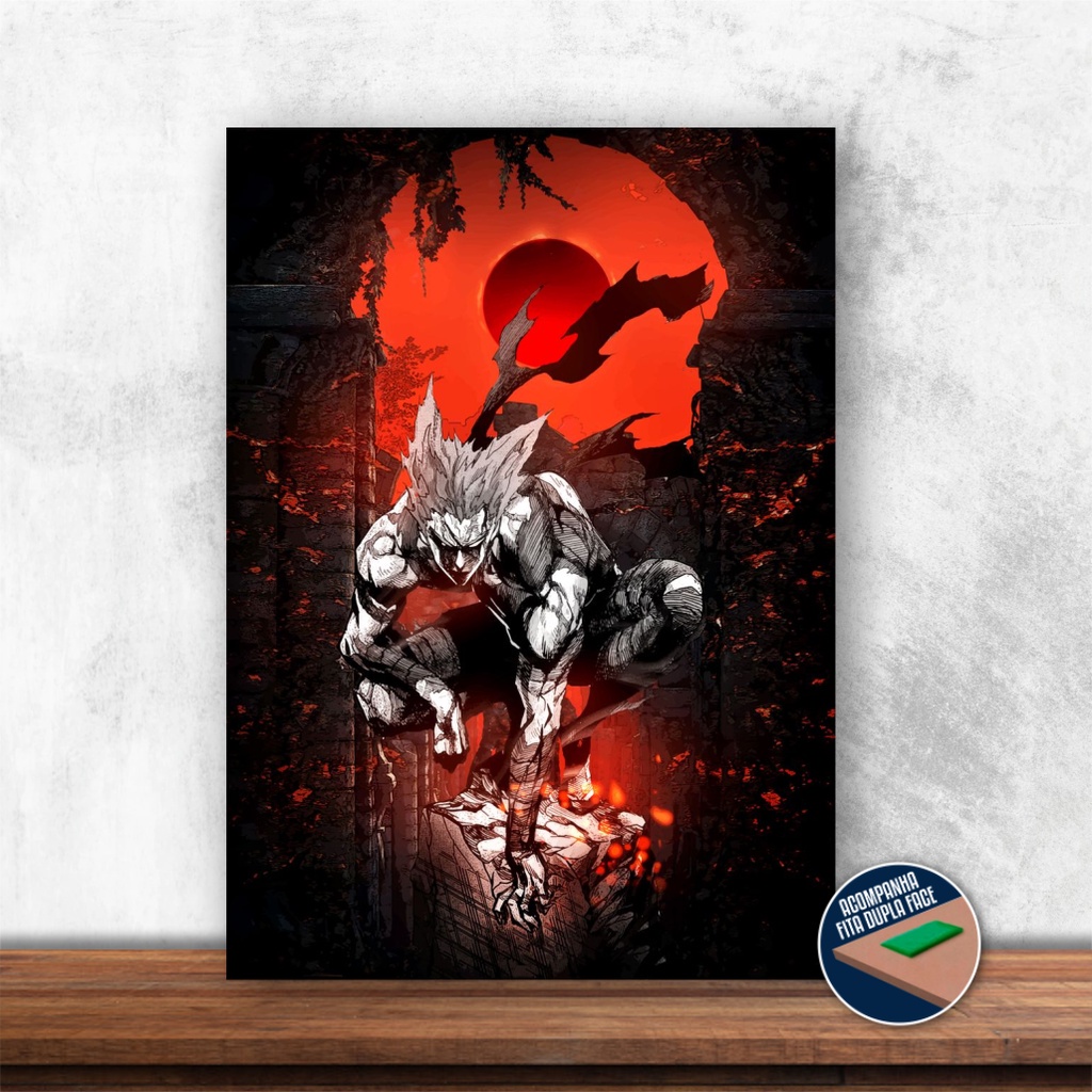 Quadros decorativo anime one punch man capítulo 166 mdf