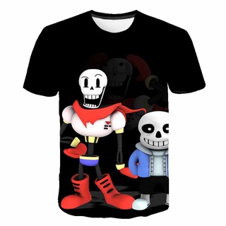 Undertale T-Shirts Jogo De Camisetas Estampa 3D Roupa De Rua Homens Moda  Feminina Harajuku Sans Clothing - Escorrega o Preço