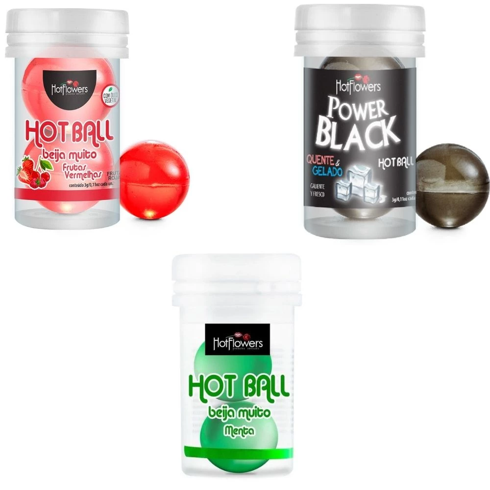 Bola Explosiva Íntima de Placer Hot Ball Plus Doble Hot Flowers