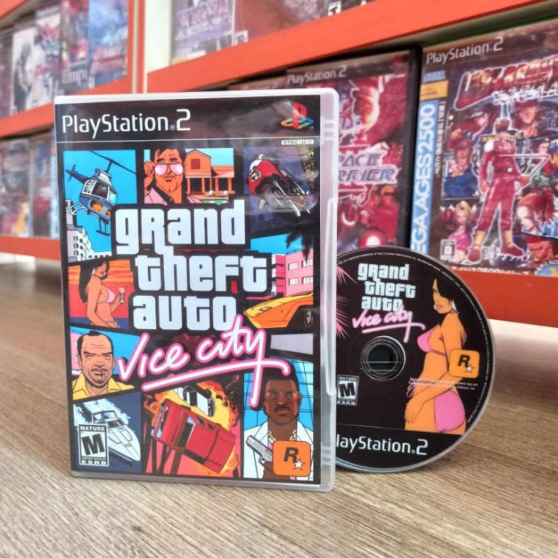 Quadro Decorativo Games Clássicos Playstation2 Gta Vice City