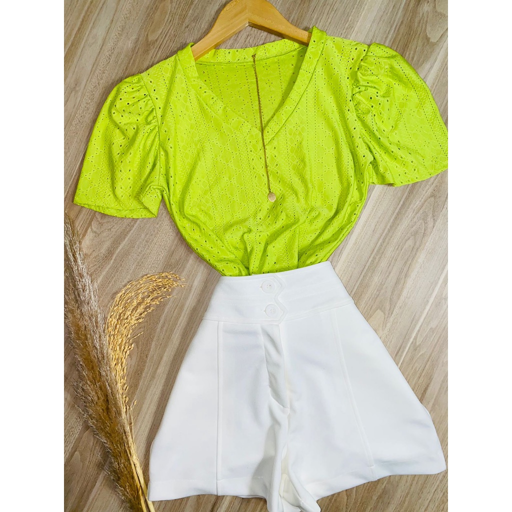 Blusa verde lima hotsell