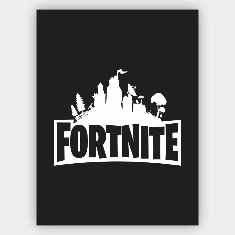 Quadro Decorativo Fortnite Alta Qualidade 20x30 1 Peça Full Hd