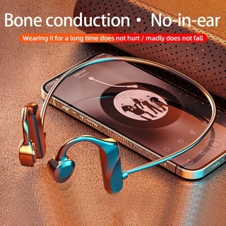 Fones de ouvido de condução óssea/na orelha esporte fone à prova dwireless água sem fio bluetooth 5.2 fone com microfone para android ios