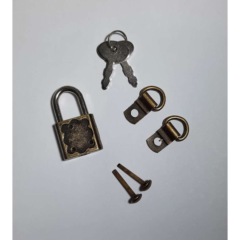 2 Kits Cadeado para Diário / Cartonagem / Caixas