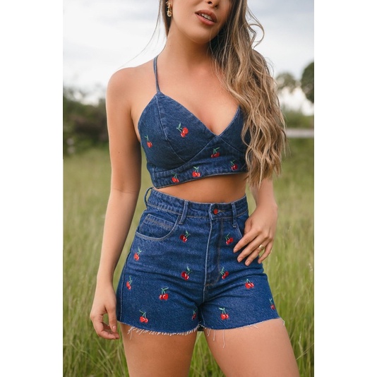 Todos los años claramente gatear conjunto jeans | Shopee Brasil