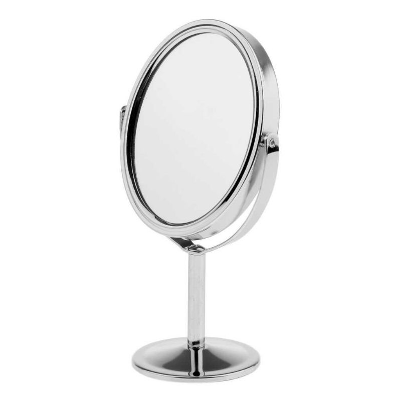 Mini espelho de maquiagem dupla face dobrável, espelho portátil redondo,  cor creme, mão de presente das meninas, espelho de bolso compacto, atacado  - AliExpress