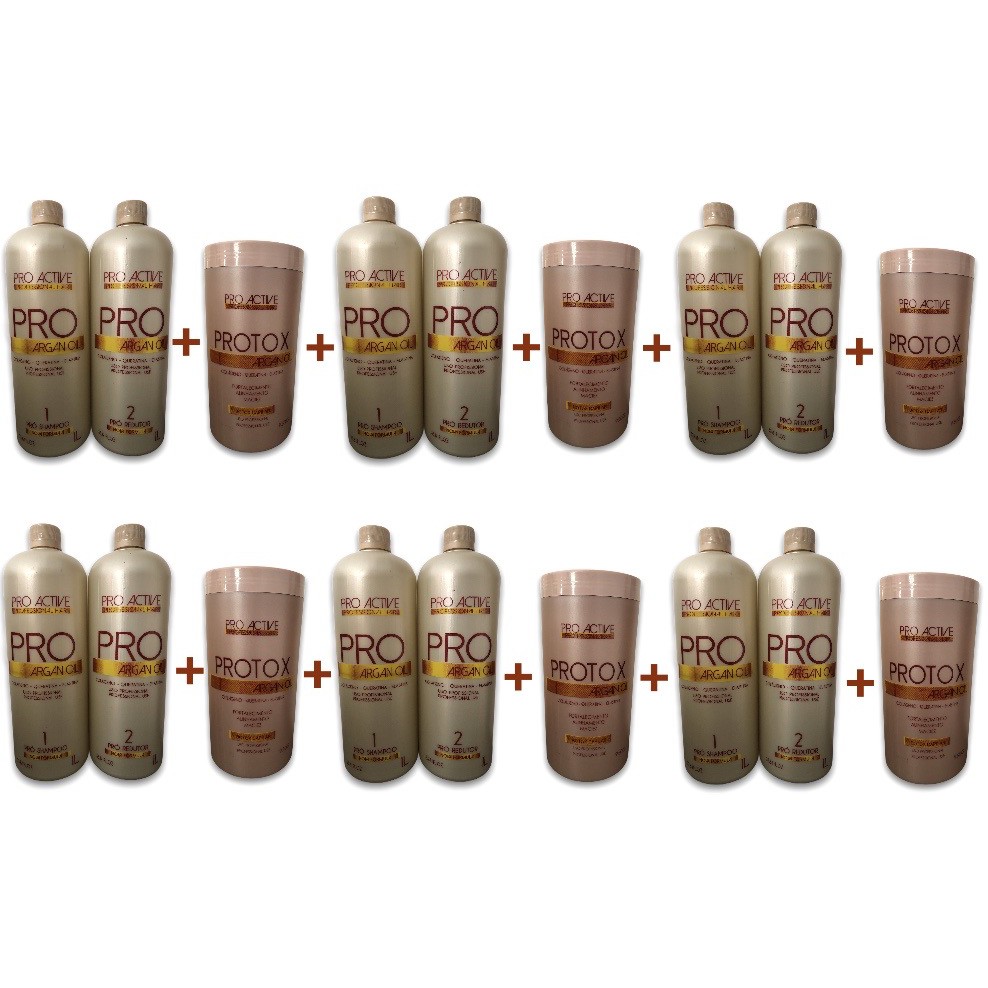 6 Progressiva Pro Argan + 6 Botox Capilar Argan Oil + Frete | Shopee Brasil