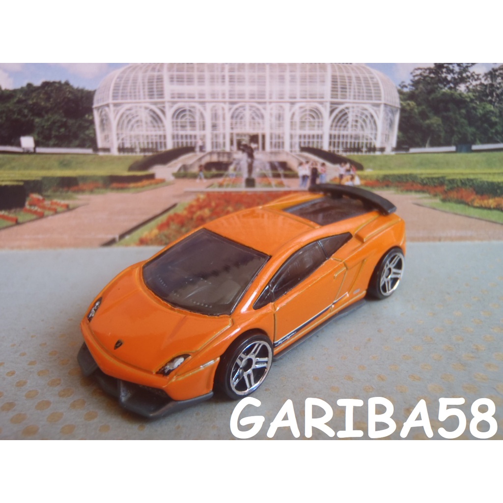 HOT WHEELS LAMBORGHINI GALLARDO LP 570-4 SUPERLEGGERA 2013 CITY NIGHT BURNERZ GARIBA58