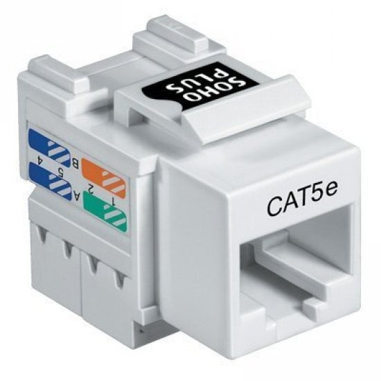 Conector Jack Femea Rj-45 Cat5e Furukawa Branco T568a/b | Shopee Brasil