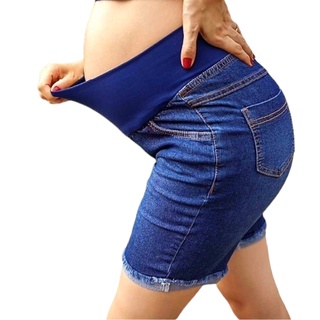 Short Jeans Feminino Plus Size Gestante Premium Super Stretch Linda  Gestante