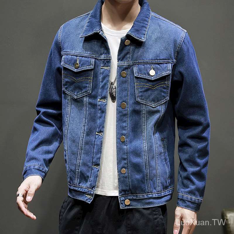 LV 2022 Jaqueta Jeans Masculina De Alta Qualidade Jacquard Folgada Versão  Coreana - Desconto no Preço