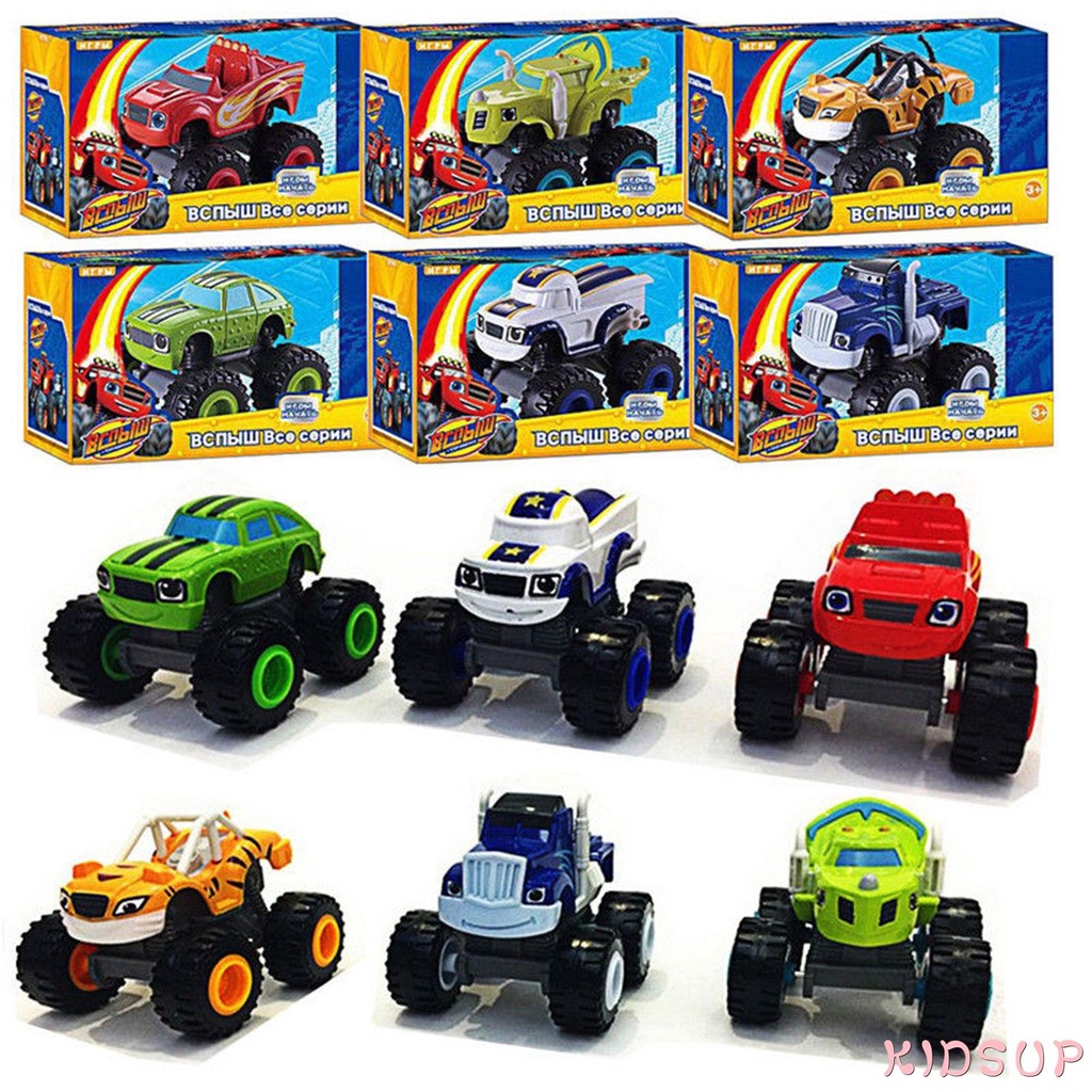 KIDSUP-Nickelodeon Blaze E Monster Machines Super Stunts Kids Carro De  Brinquedo