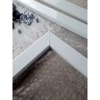 guarnicao de alumínio branco para janela de 60x60