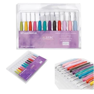 Kit De Agulhas De Croche Soft Cabo Emborrachado