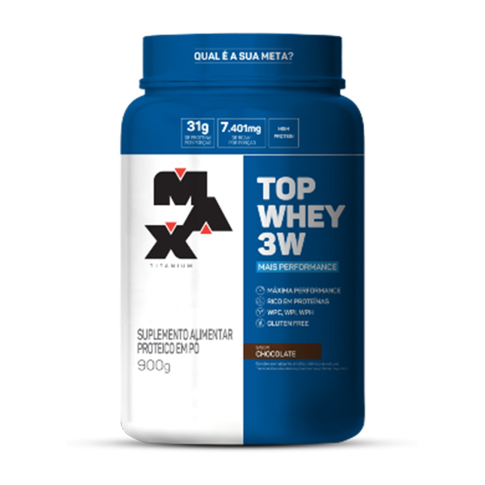 Top Whey 3w 900g – Max Titanium Promoção