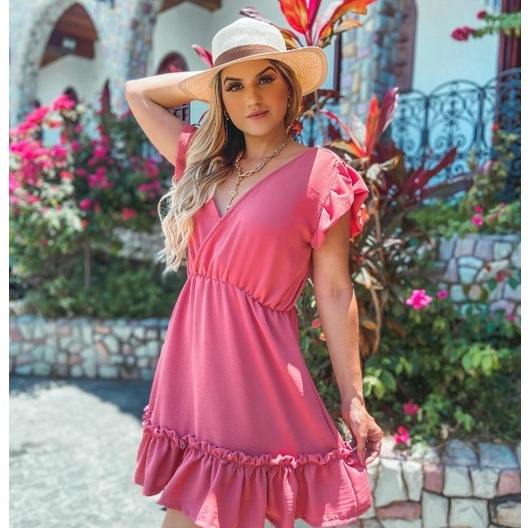 Vestido best sale rosa bb