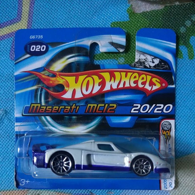 Hot Wheels Maserati MC-12 édition First Editions 2005 | Blanc Perle, Super Rare, 1:64