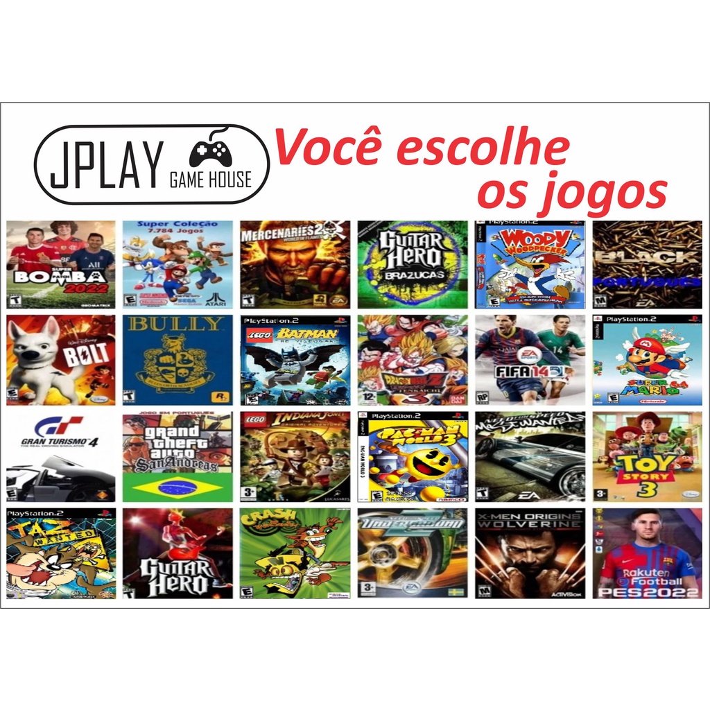 5 Jogos Ps2 Compatível C/ Ps2 A Escolha