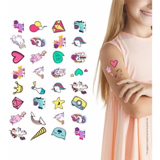Tatuagem Infantil Temporária Unicórnio | Kit Festa 32-039