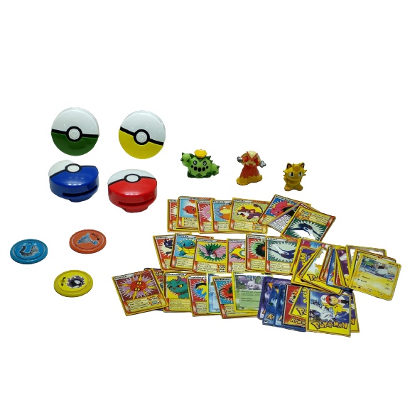 Lote com Seis Brinquedos Pokemon