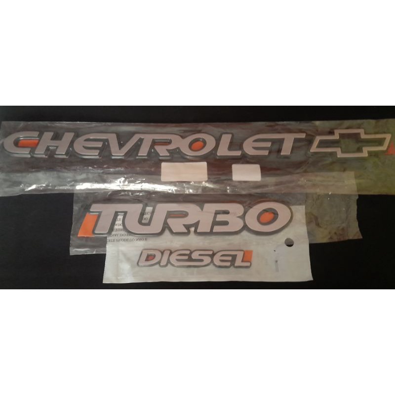 emblema letreiro Chevrolet turbo diesel ( S10 Blazer silverado ...
