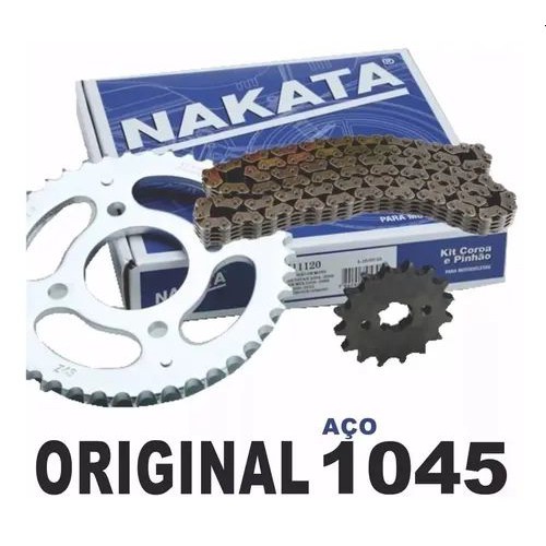 Kit Relação Transmissão Completo Titan Fan Mix 150 2011 Original Nakata Tm10120 Oferta