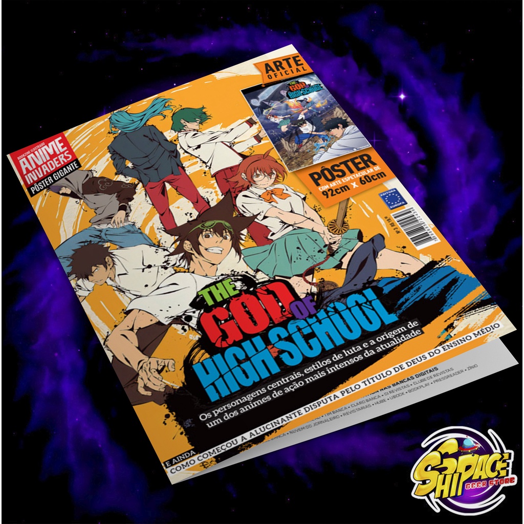 Bookzine Ilustrado Anime Invaders Pôster Gigante - The God Of High School