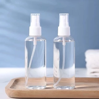 Kit 48/60 peças/Transparente Frascos De Spray Vazio 100ml De Plástico Mini Recipiente De Armazenamento Recarregáveis em Oferta na Shopee