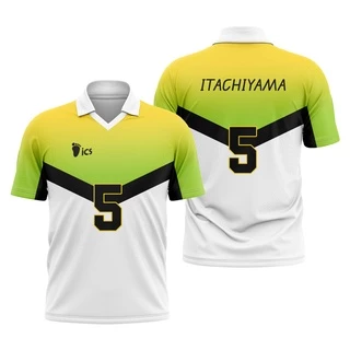 Camiseta Uniforme Itachiyama Institute Haikyuu - ESCOLHA SEU NOME E NÚMERO (PERSONALIZÁVEL)