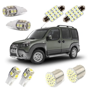 Lampadas de Led Fiat Doblô Adventure Kit Luz Pingo Teto Placa Ré 12v Branca